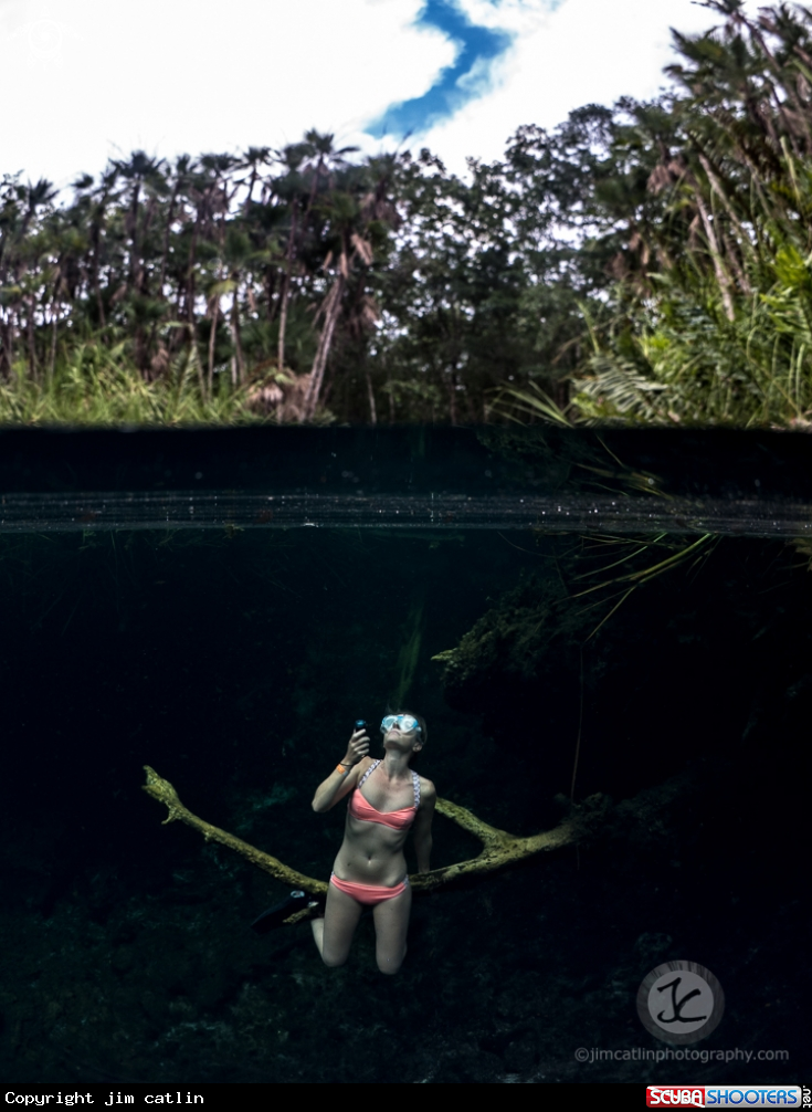 A Cenote split shot