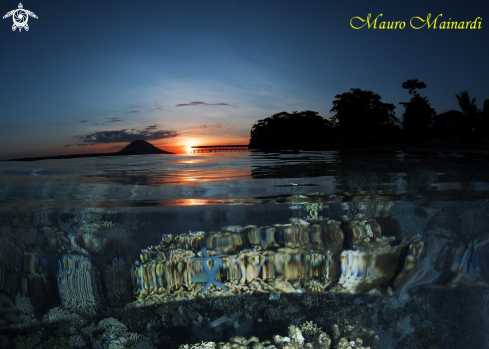 A Sunset Siladen island