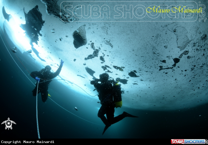 A Ice dive Anterselva lake