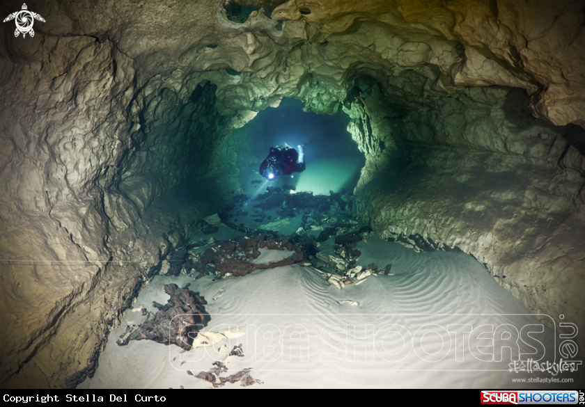 A Underwater cave