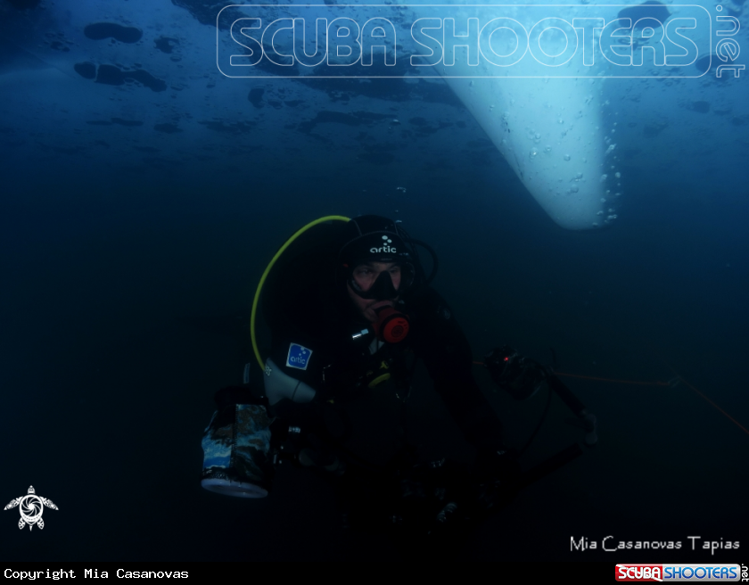 A ice diving