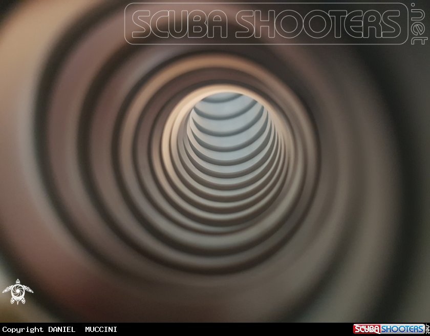 A Inside the tube