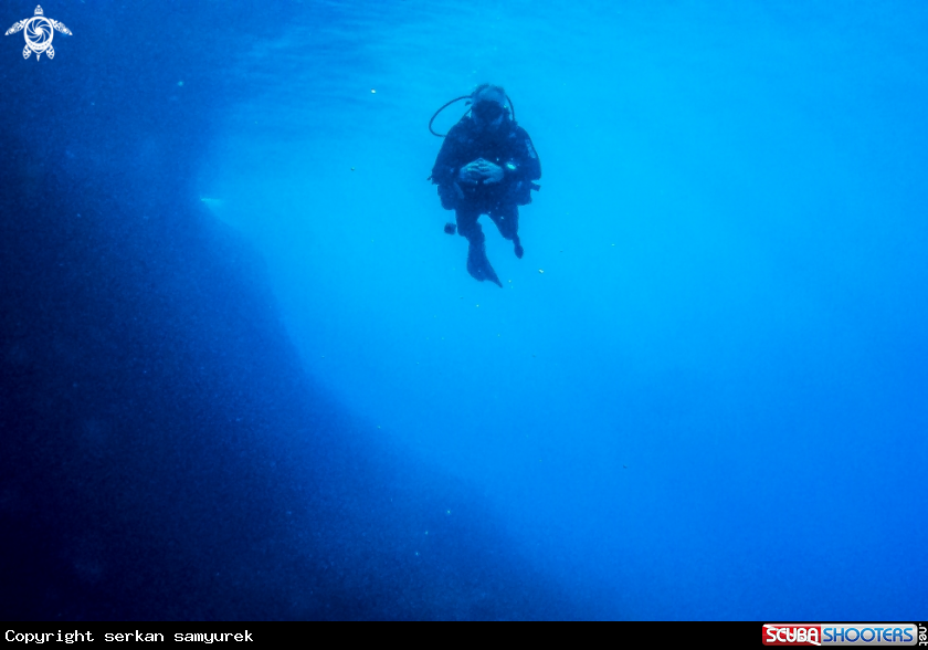 A Diver in the darkness