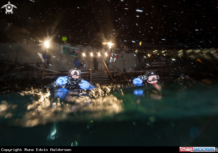 A Scuba divers