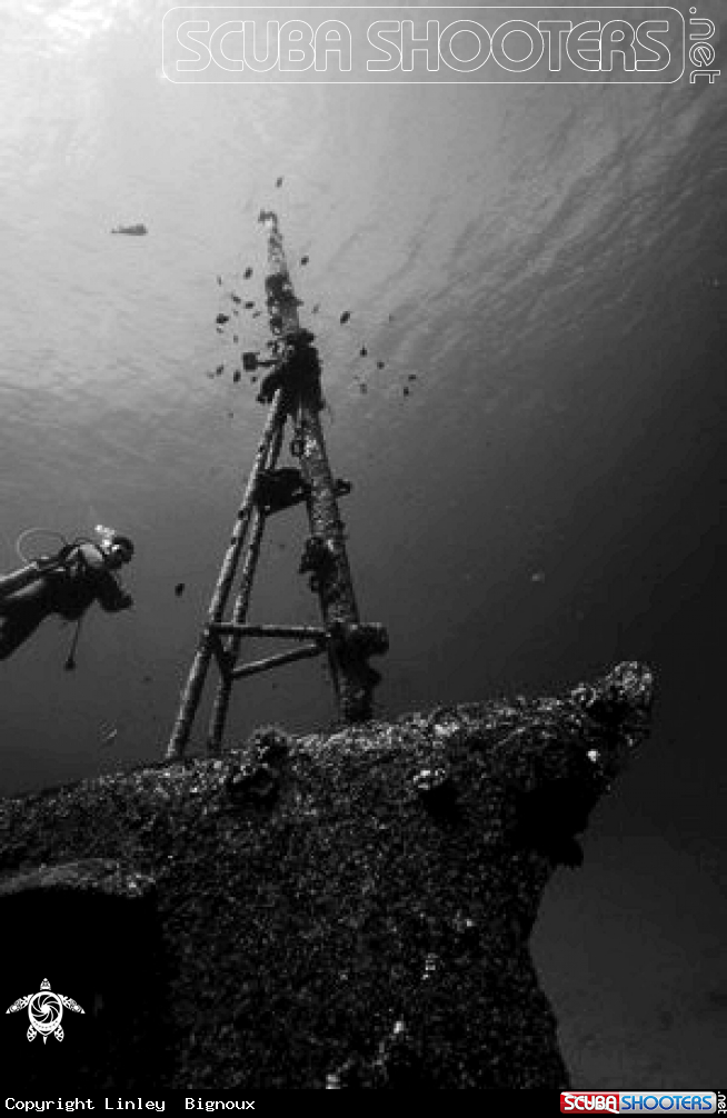 A Stella Maru Shipwreck mast  Mauritius/Republique de Maurice