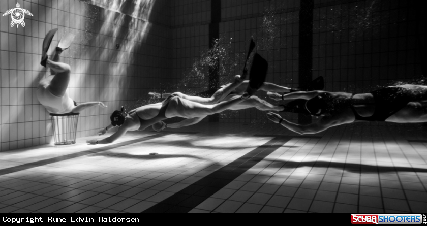 A Underwater rugby