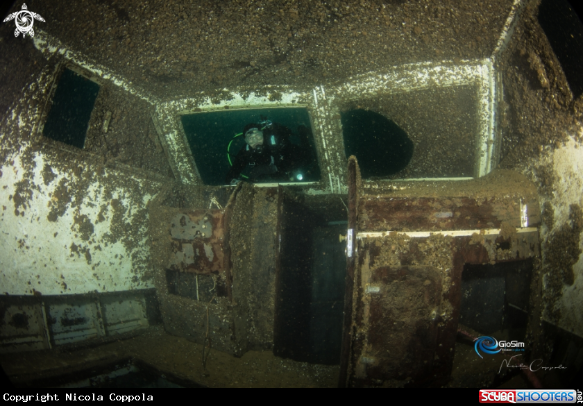 A Inside the boat