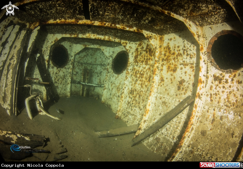 A inside the berardi boat
