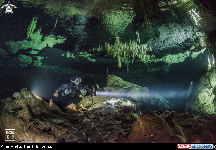 A cave diver
