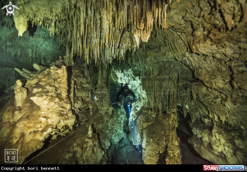 A cave diver