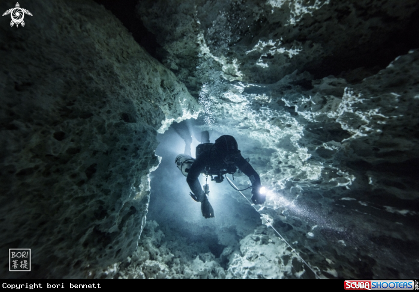 A Cave diver