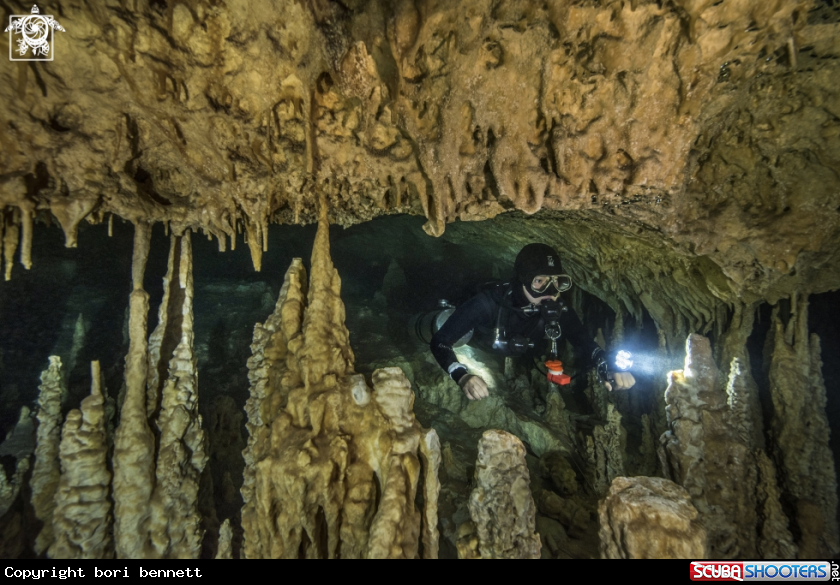 A cave diver