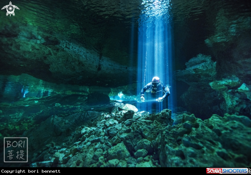 A cave diver