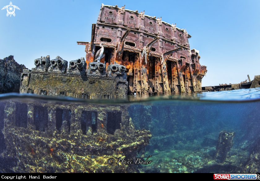 A half tanker wreck