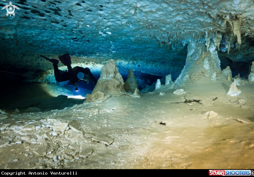A Mayan Blue cave 