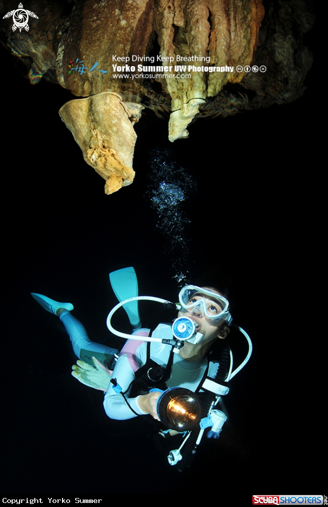 A Dive inside the Chandelier Cave