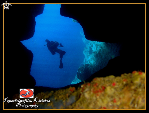 A Cave diving