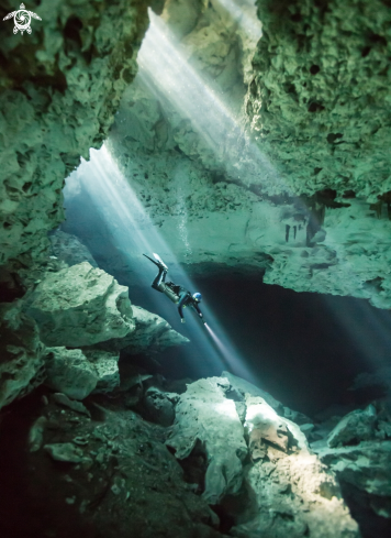 A Diver descending