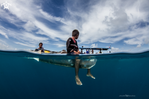 A badjao kids around mabul island