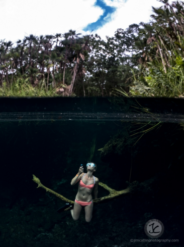 A Cenote split shot