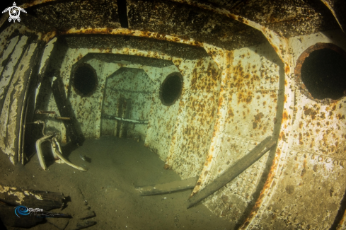 A inside the berardi boat