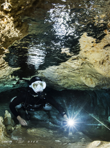 A Cave diver