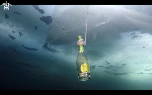 A Prosecco under rocks