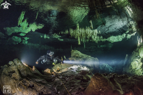 A cave diver